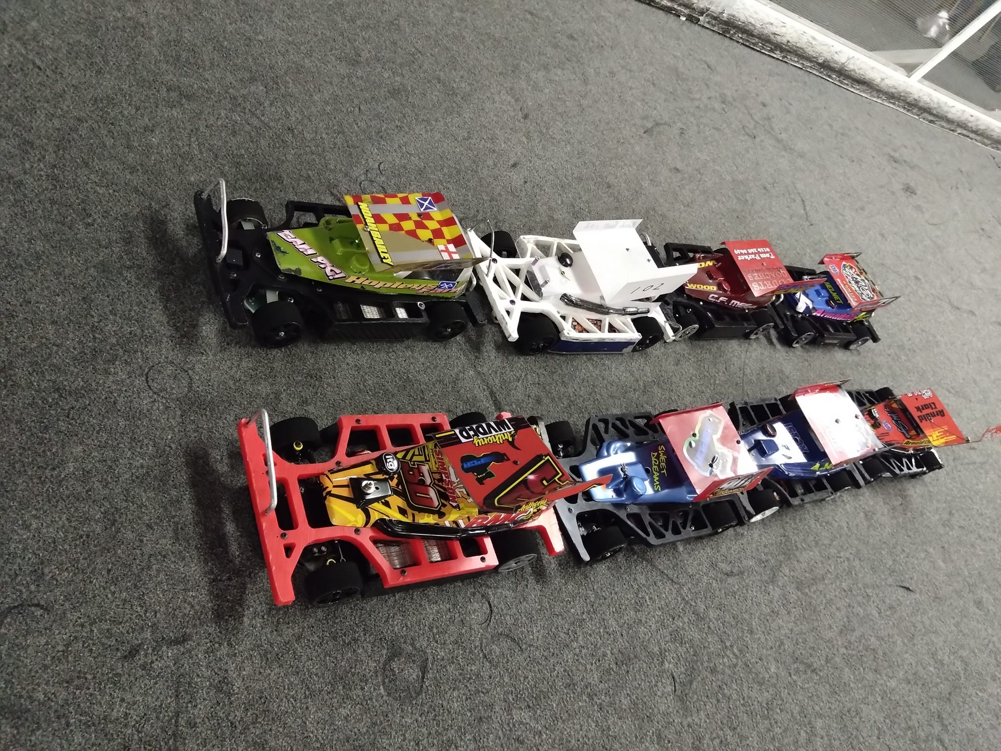 A final grid of f2 stockcars 